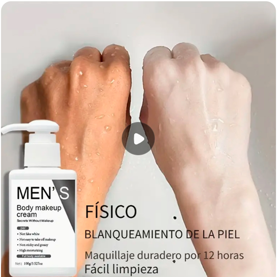 Crema Hidratante con Color para Hombre